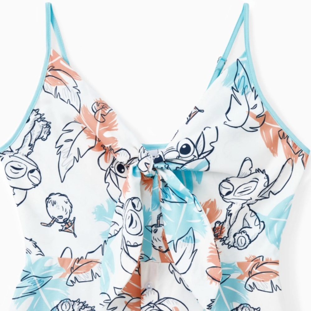 Disney Stitch Dresses with Tropical Flower Gradient - Picture 4 of 7